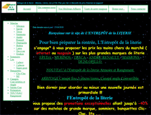 Tablet Screenshot of entrepotliterie.fr